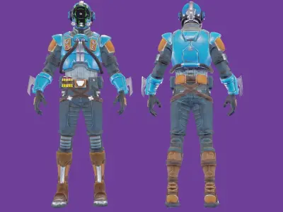 Fortnite The Visitor Low-poly 3D model