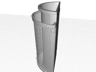 Holmfirth Centennial Rust Outdoor Armed Sconce 3D model