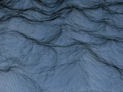 Ocean from aerial view 3D model