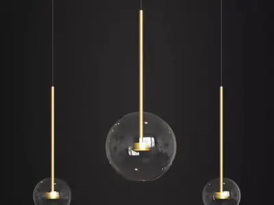 Giopato Coombes Bolle Small Large Pendant 3D model