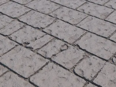 Material of rectangular paving slabs 06 3D model