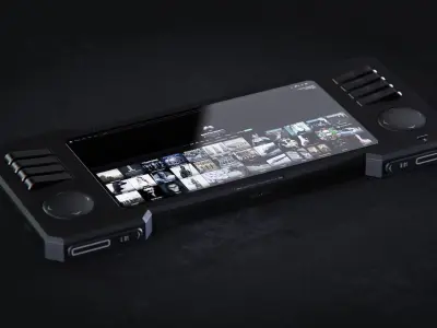 Sci-Fi Console 3D Model - No Texture - Only Mesh 3D model
