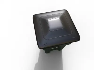 Urban Trash Container Low-poly 3D model