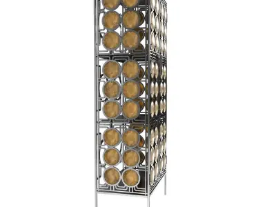 Christophe Come Honey Silver Cabinet 3D model