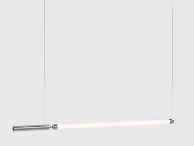 Solo minimalist strip line pendant light 3D model