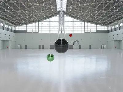 HDRI - Exhibition Hall Interior 1 - 16384x8192 Texture