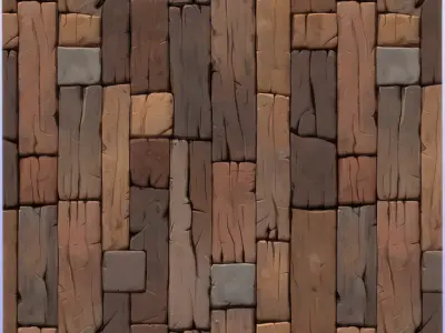 Stylized Wood Floor Seamless Texture Texture 9