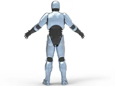 Robocop - Rigged Low-poly 3D model