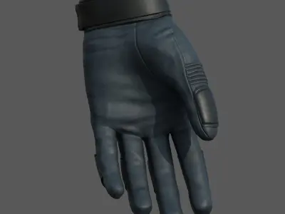 Gloves military combat scifi futuristic space human  Low-poly 3D model