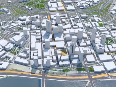 Saint Paul Minnesota USA Low-poly 3D model