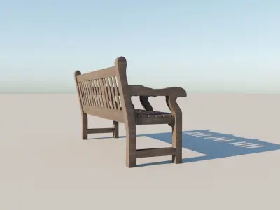 London Park bench 3D model