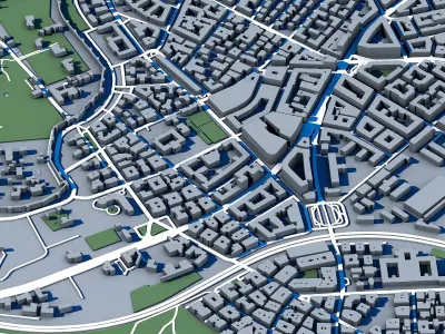 Part of Rome 3D Model Ancient Rome Skyline  3D model