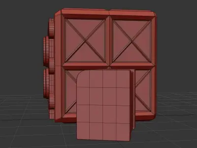 Stereo System Low-poly 3D model