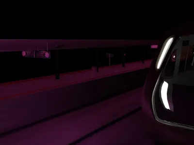 Train Station Free 3D model