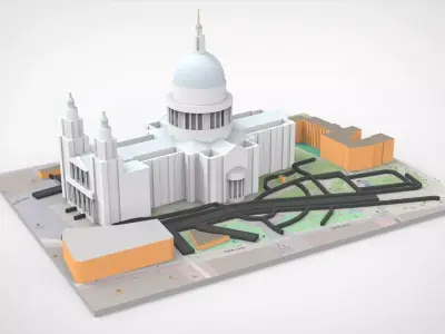   St Pauls Cathedral London United Kingdom 3D model
