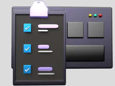 3D app web Icon Low-poly 3D model-03 Low-poly 3D model