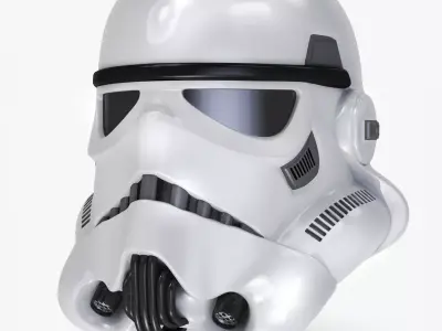 StormTrooper Helmet Low-poly 3D model