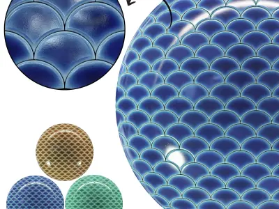 Unique Wall Tile 02 - Turtle shell-Seamless Texture