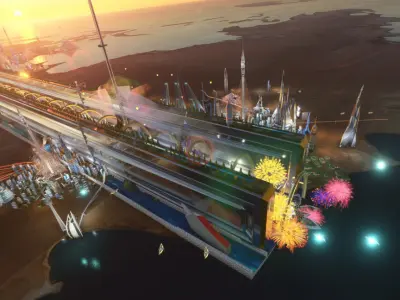 NEOM the Line - Extended Low-poly 3D model