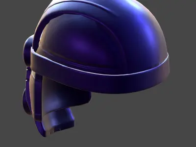 Gas mask helmet 3d model scifi Low-poly  Low-poly 3D model 132