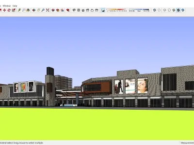 Sketchup Shopping Center H3 3D model