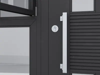 Aluminium door 260 3D model