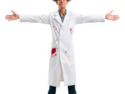 Mad Scientist Character Model Pack Low-poly 3D model