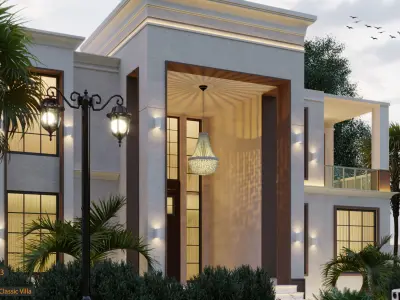 Classic Villa 3D model shop