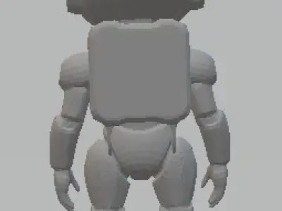 Cyberpunk-Style Robot Companion 3D model