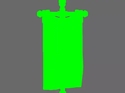 Patriotic Knights Old Glory Back Banner 3D print model