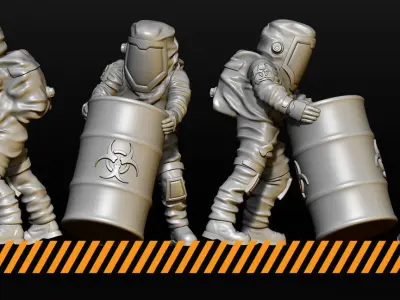 Hazmat team 3D print model