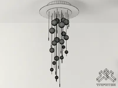 Bubbles 12PLM Lamp 3D model