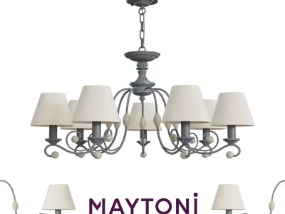 Chandelier ARM355-PL-07-GR Maytoni Classic free 3d model  Free 3D print model