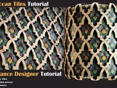 Moroccan Tiles Tutorial - VOL 12   3D model
