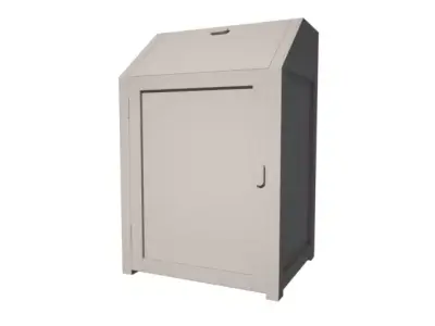 Cabinet with door 3D model
