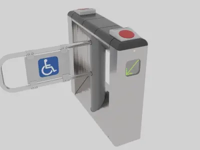 Disabled Turnstile 3D model