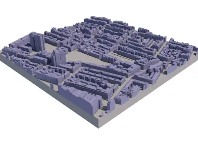 London city tile Level 2 block TQ2881 North West 3D model
