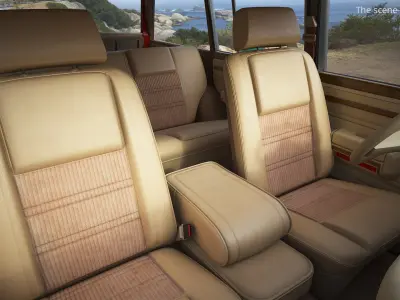  Vintage Utility SUV Wood Panels Red 