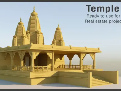 Temple for real estate project 3D model