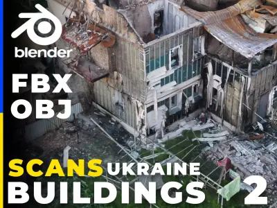 SCANS from Ukraine Buildings set 2 3D model
