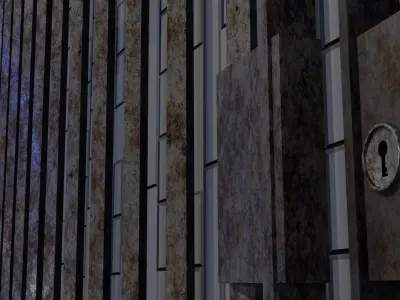 Reja carcelaria - Ready For Games-Animations Free low-poly 3D model