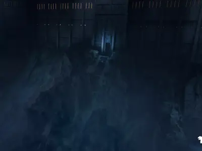 Haunted Prison Environment Low-poly 3D model