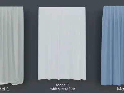Curtain Pack 3D model