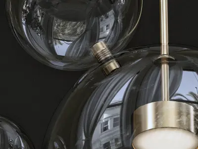 candela bubbles pendant light 3D model