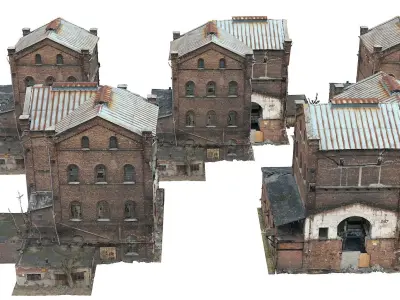 Abandoned Buildings Pack  3D model 3D model