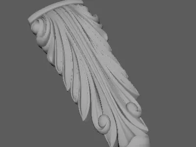 pilaster decorative corbel 3D model buy