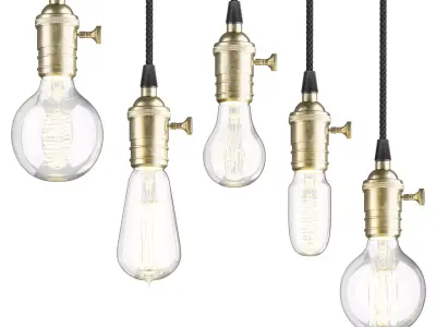 edison Hanging lamp 3D model purchase