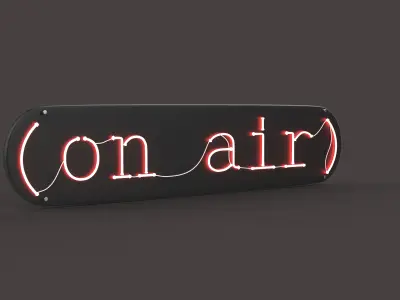 On Air Neon Sign 3D model