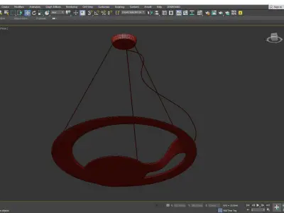 Fabbian glu chandelier Low-poly 3D model