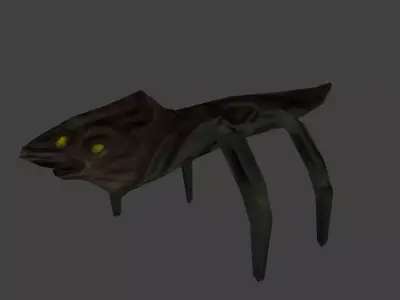 Low poly Insect Alien Low-poly 3D model